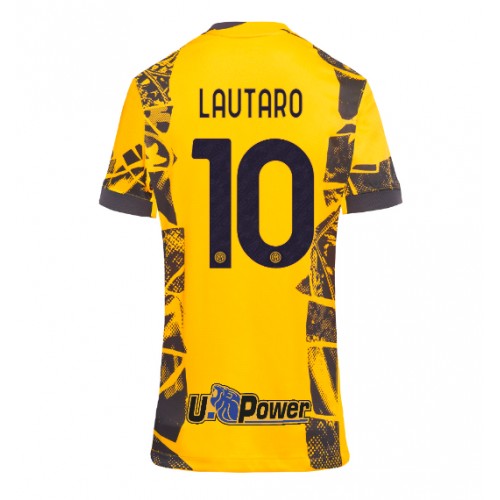 Fotballdrakt Dame Inter Milan Lautaro Martinez #10 Tredjedrakt 2024-25 Kortermet